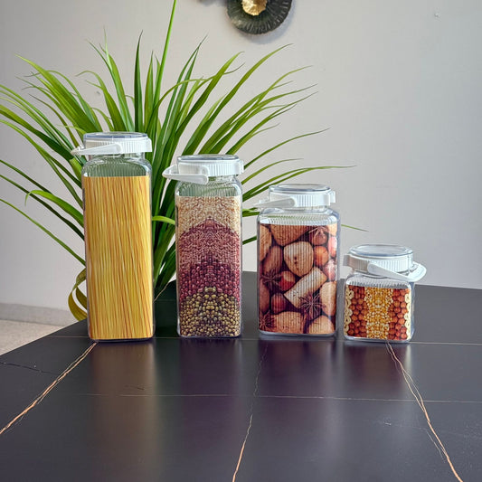 Multi-Purpose Airtight Food Storage Jars