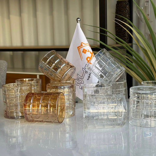 مجموعة الأواني الزجاجية الأنيقة المتينة