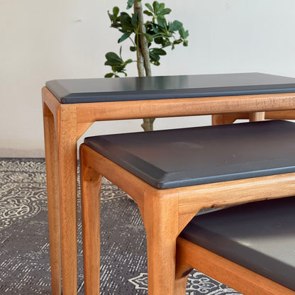 Luca - Modern Durable Table Set - Beige & Grey