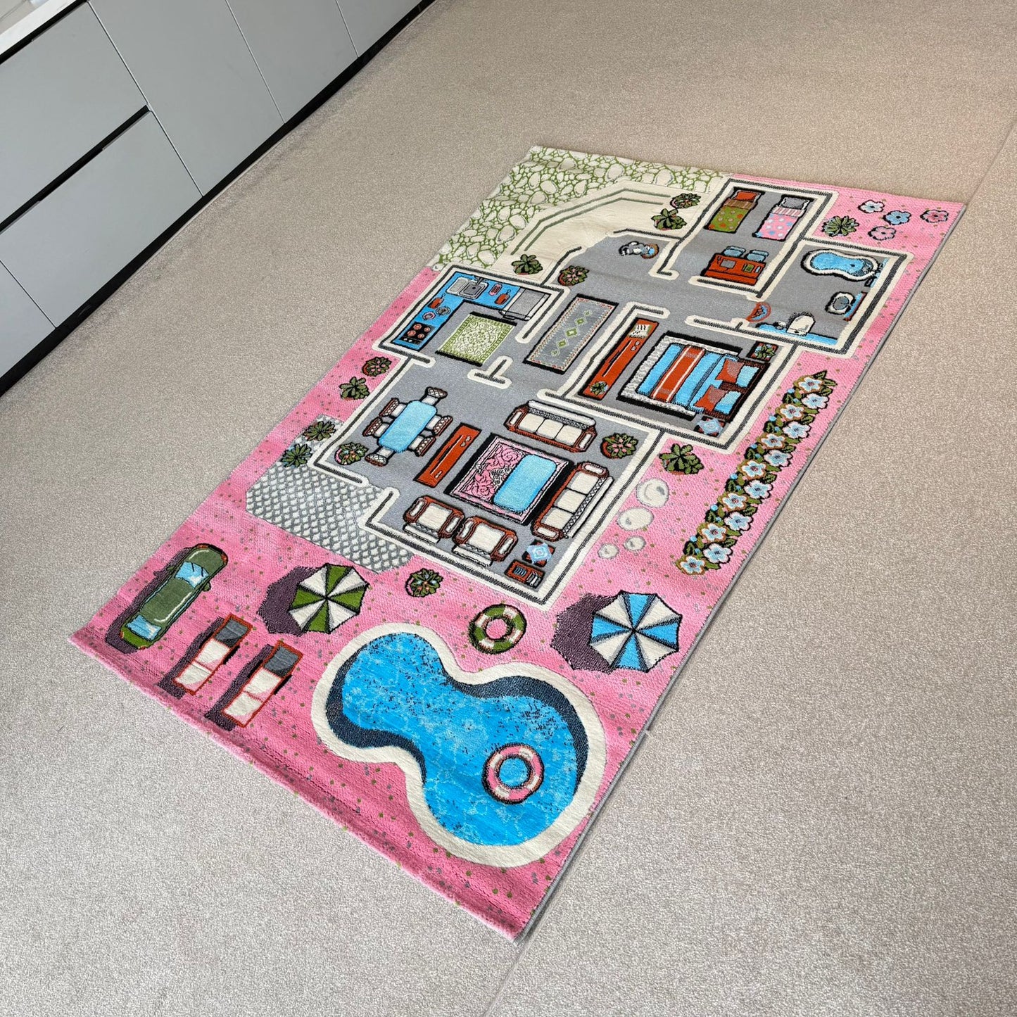 2.25x1.5m Modern Carpets - Cut & Loop Collection