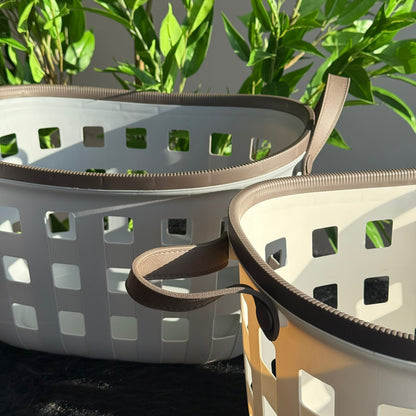 سلال تخزين متينة متعددة الأغراض بمقابض