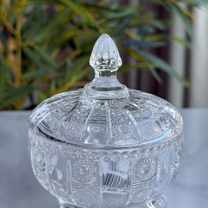 Decorative Crystal Glass Jar