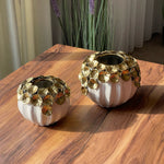 Golden Flower Decorative Vase