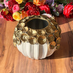 Golden Flower Decorative Vase