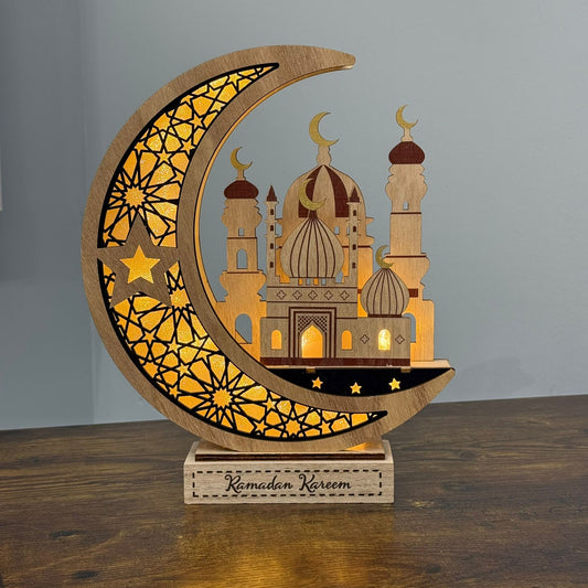 Crescent Moon and Mosque Decorative Light