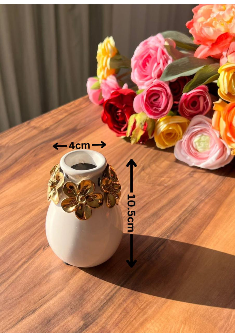 Decorative Golden Flower Vase