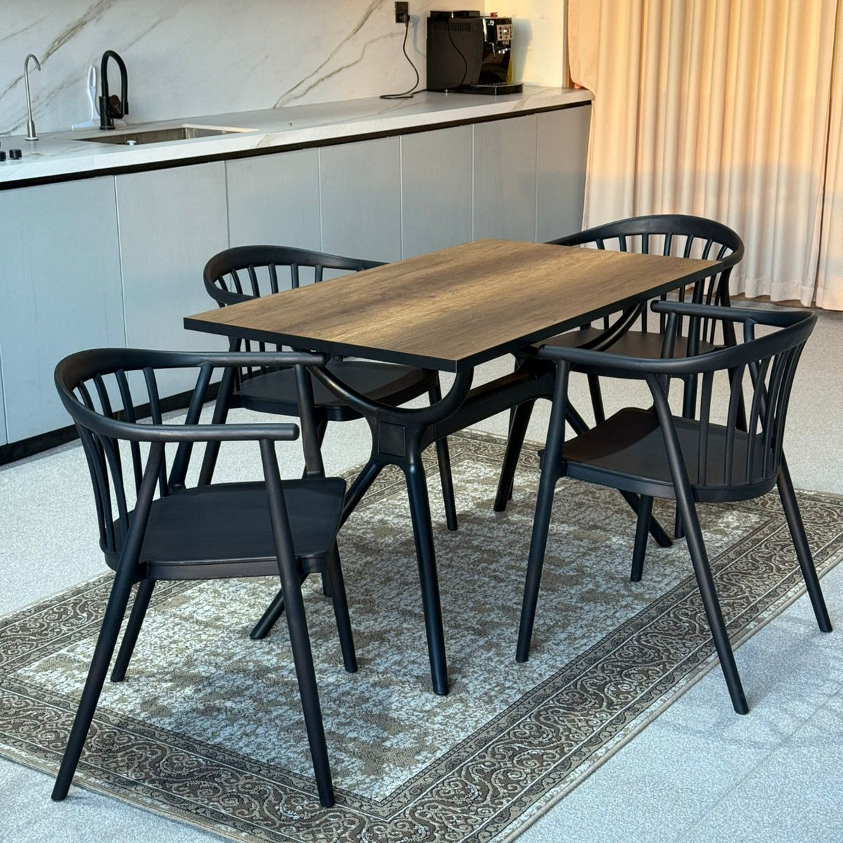 Milo Table & Bita Chairs Dining Set