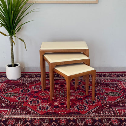 Luca - Modern Durable Table Set - Beige & Grey