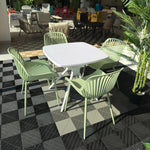 Daniela Chair & Durable Square Table Outdoor Furniture Set