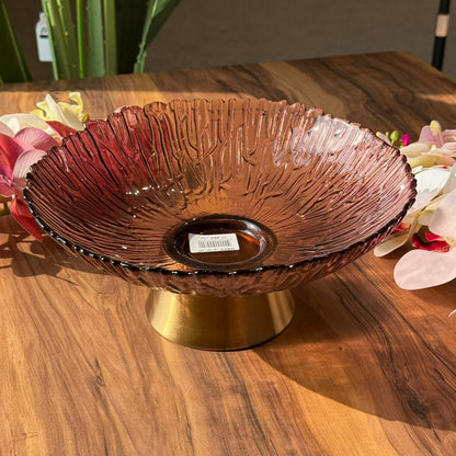 Ripple Glass Serving Pedestal