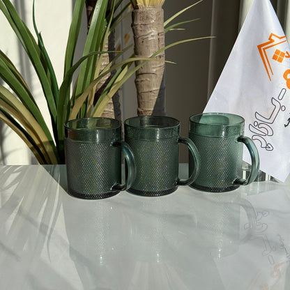 کوپی چای شووشەی ڕەسەن و شیک - سێتی ٣