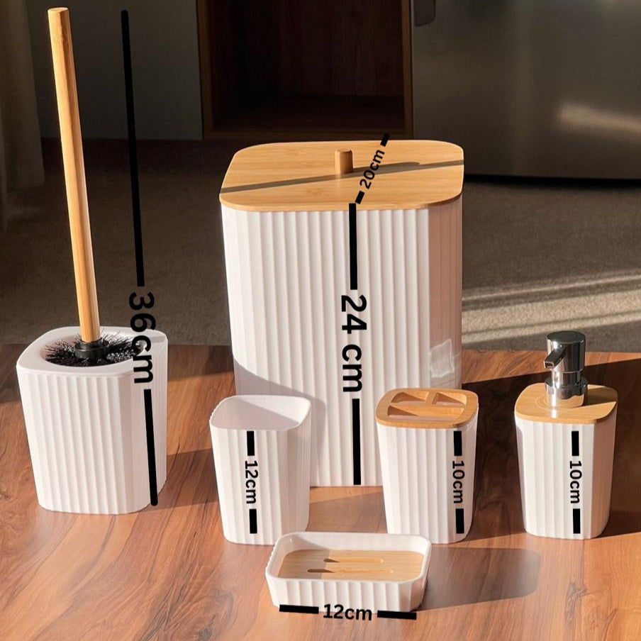 6 PCS Modern Bathroom Accessories Set