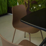 Modern Chair & Durable Square Table Outdoor Furniture Set