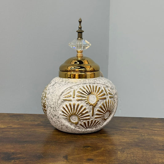 Decorative Golden Accent Vase Jars