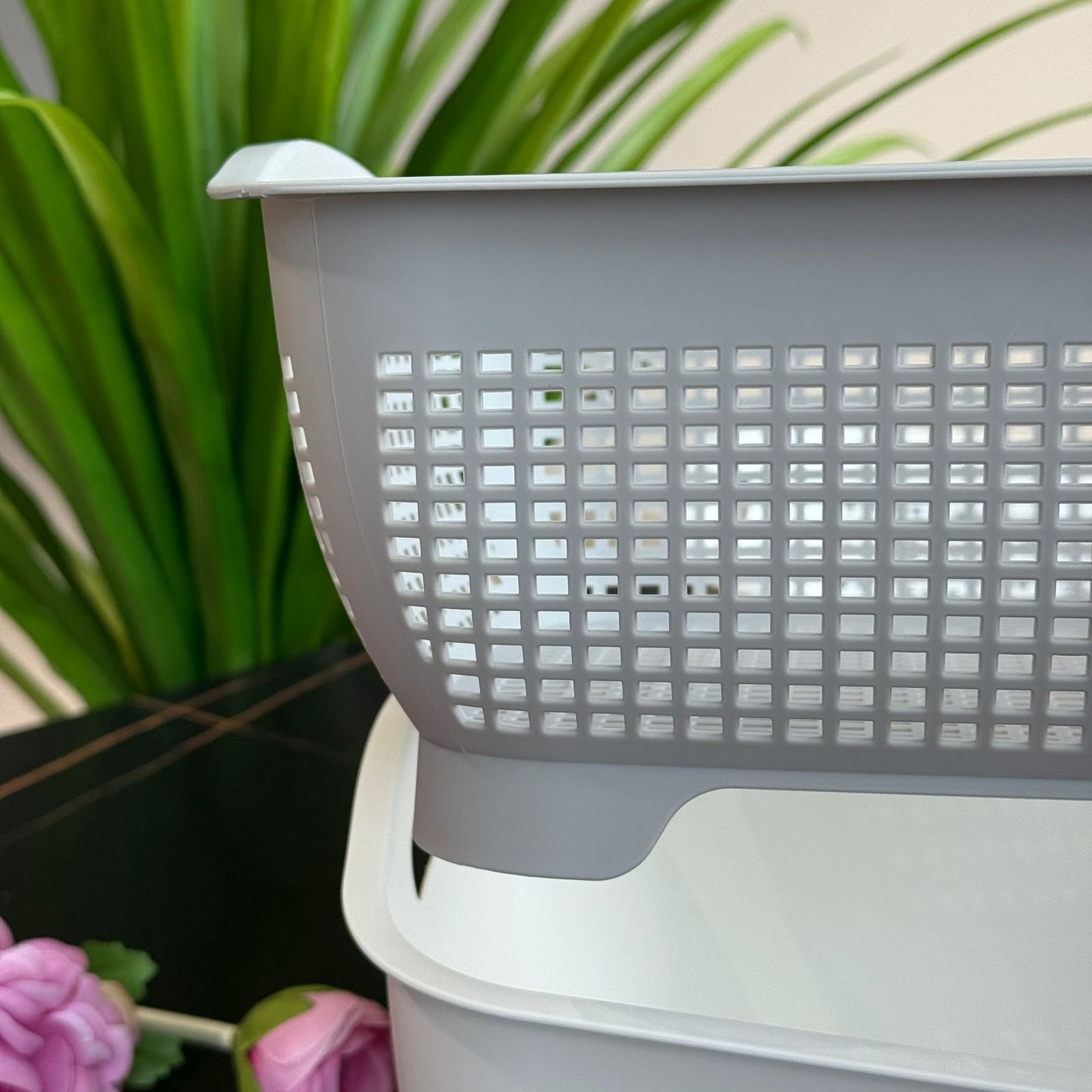 Double-Layer Plastic Drain Basket