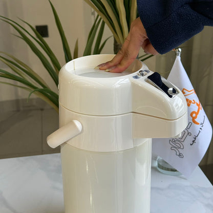 Elegant Off-White Coffee & Tea Server