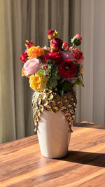 Golden Floral Luxury Decorative Vase