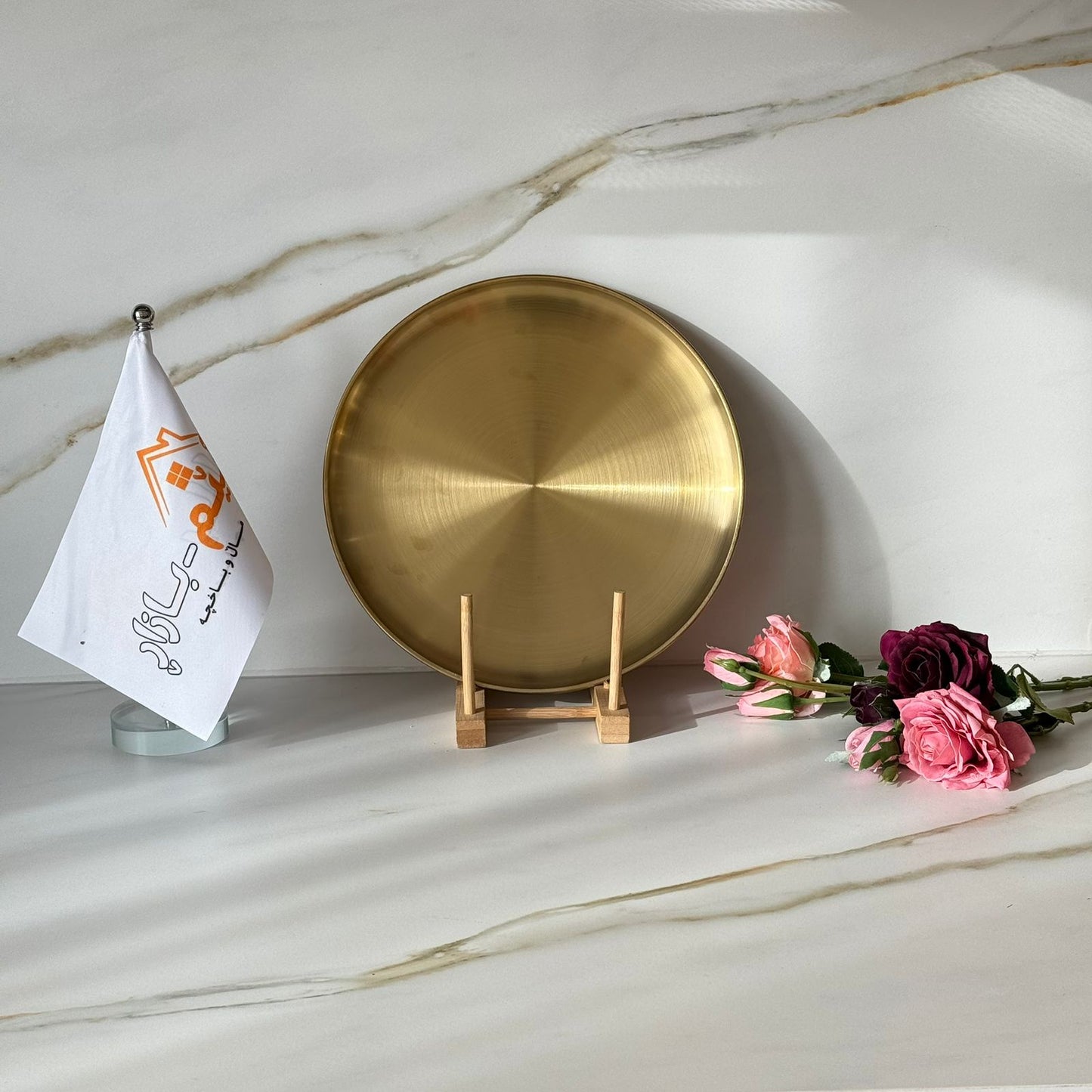 Multi-Purpose Gold Stainless Steel Plates & Trays