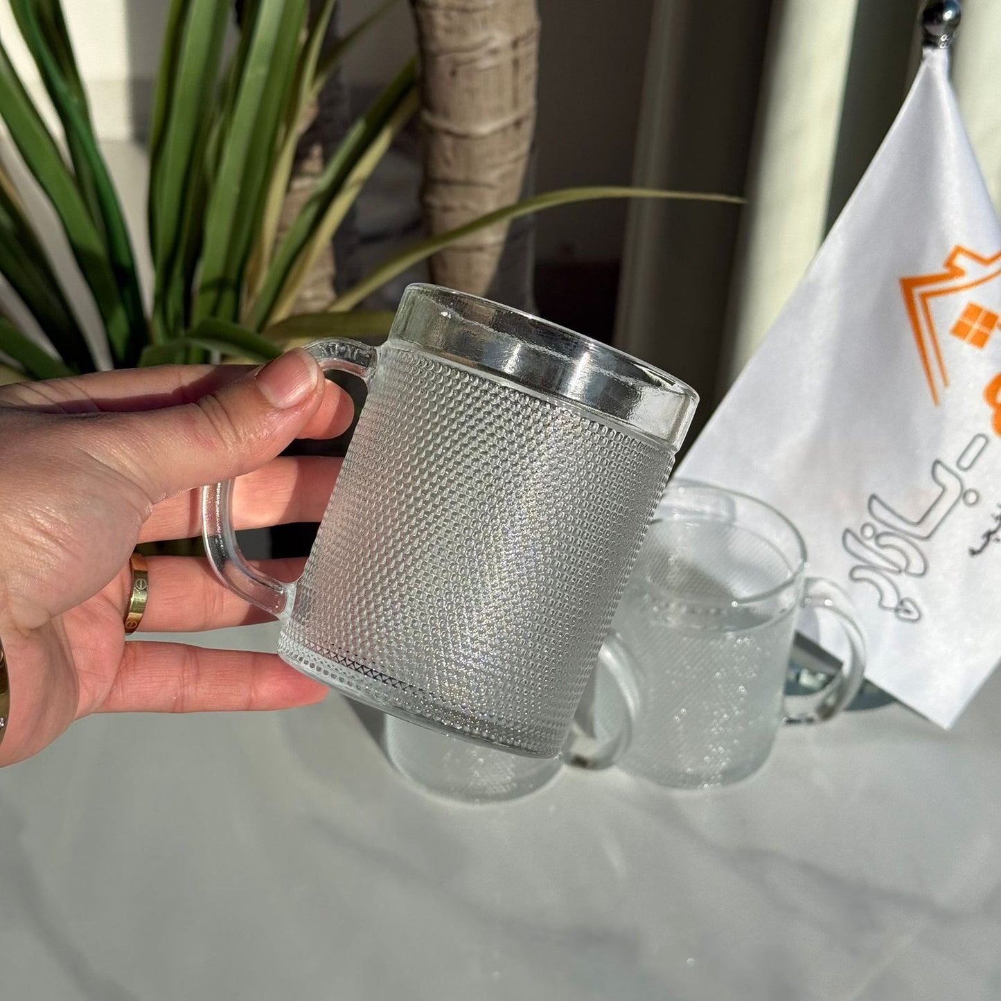 کوپی چای شووشەی ڕەسەن و شیک - سێتی ٣