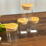 Simple Wooden Lid Storage Jar