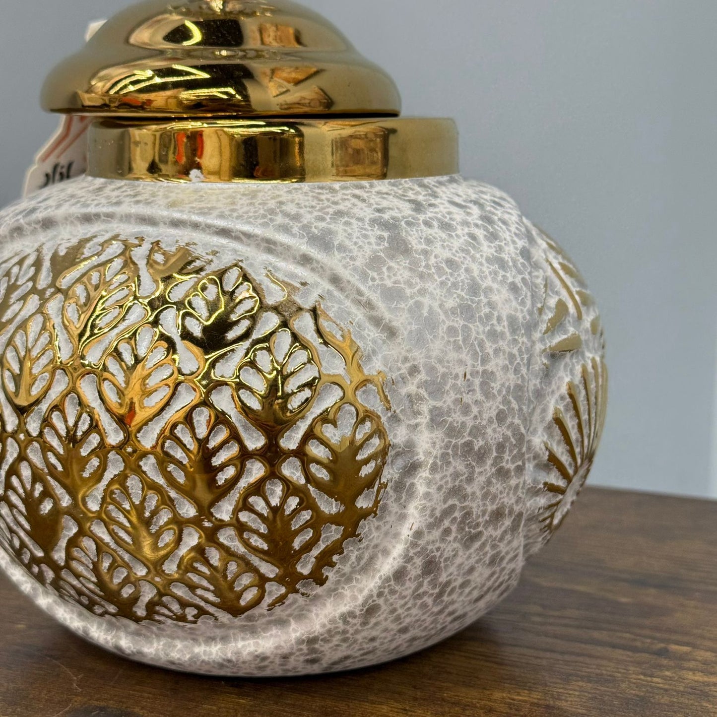 Decorative Golden Accent Vase Jars
