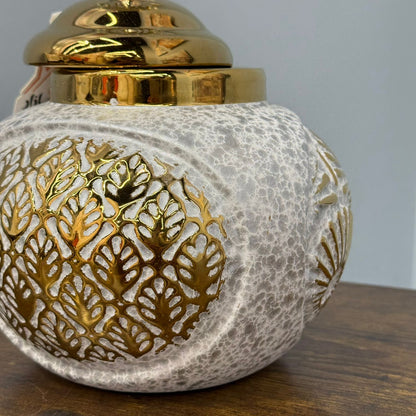 Decorative Golden Accent Vase Jars