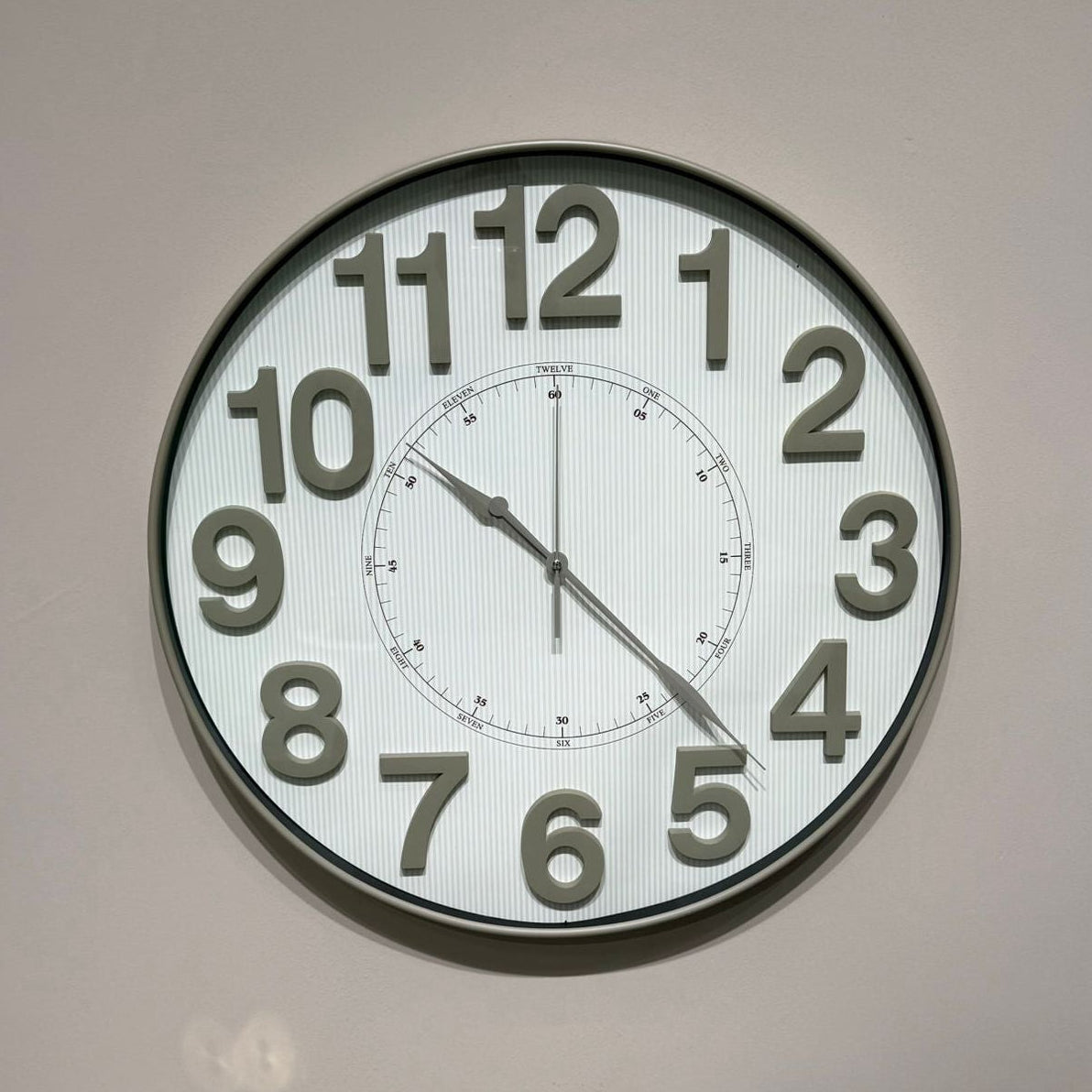 Classic Round Wall Clock With Large Numbers