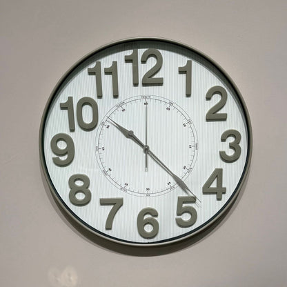 Classic Round Wall Clock With Large Numbers