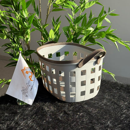 سلال تخزين متينة متعددة الأغراض بمقابض