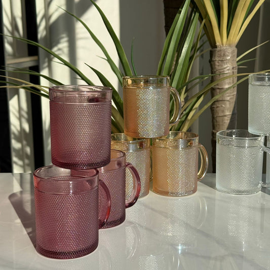 کوپی چای شووشەی ڕەسەن و شیک - سێتی ٣