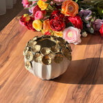 Golden Flower Decorative Vase