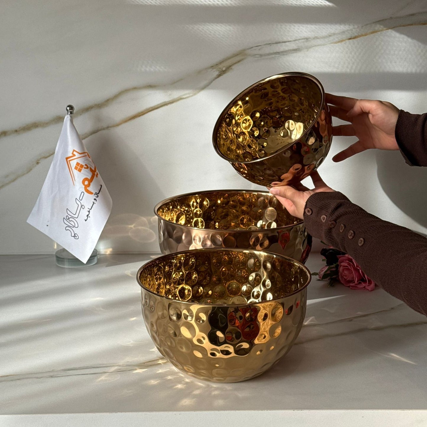 Bronze Aura Hammered Bowl