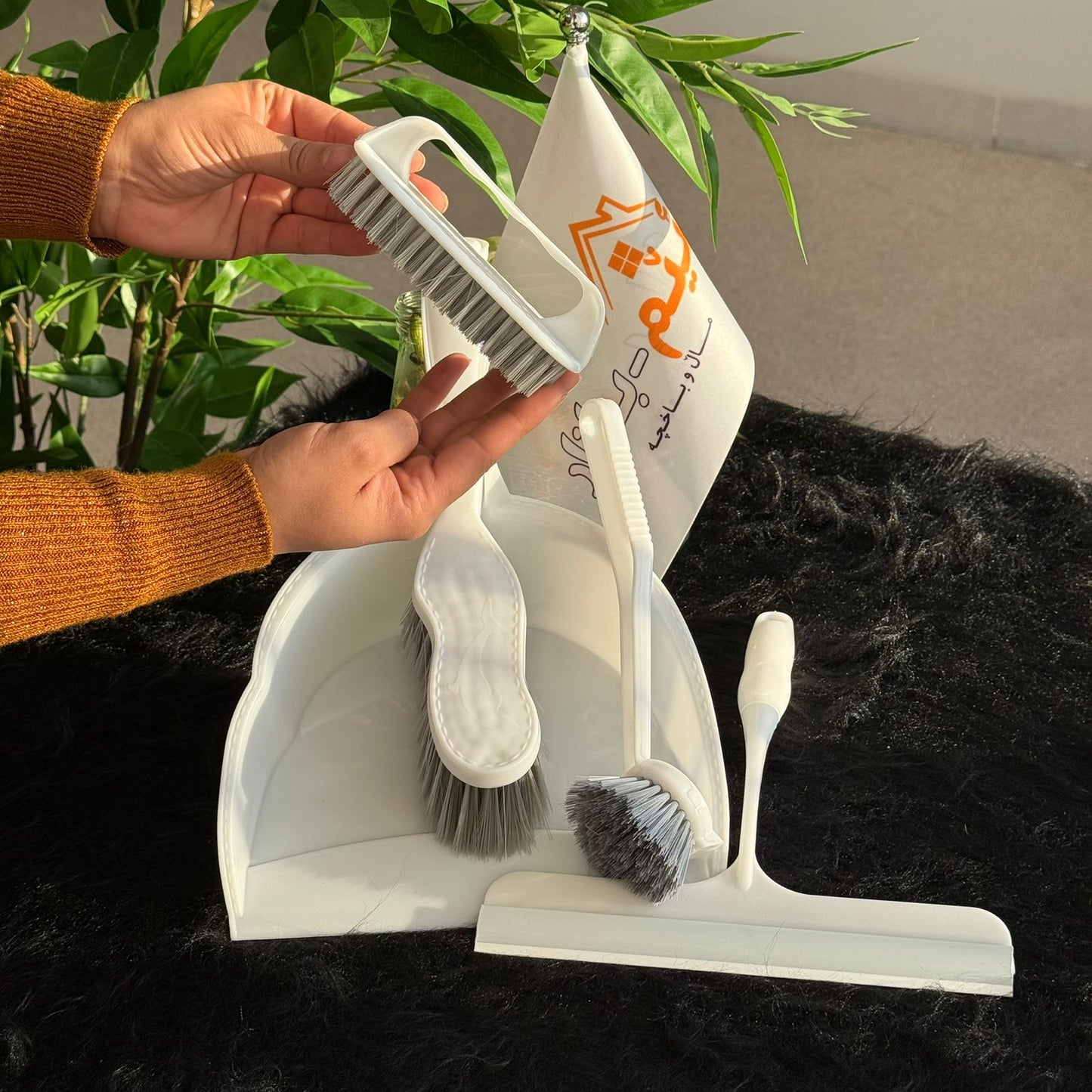 مجموعة مجارف وفرشاة الكل في واحد