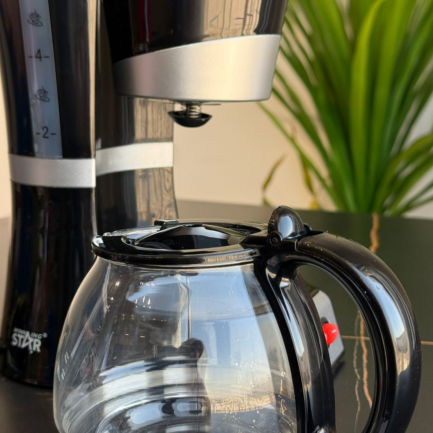 ماكينة صنع القهوة بالتنقيط المتينة مع وعاء زجاجي