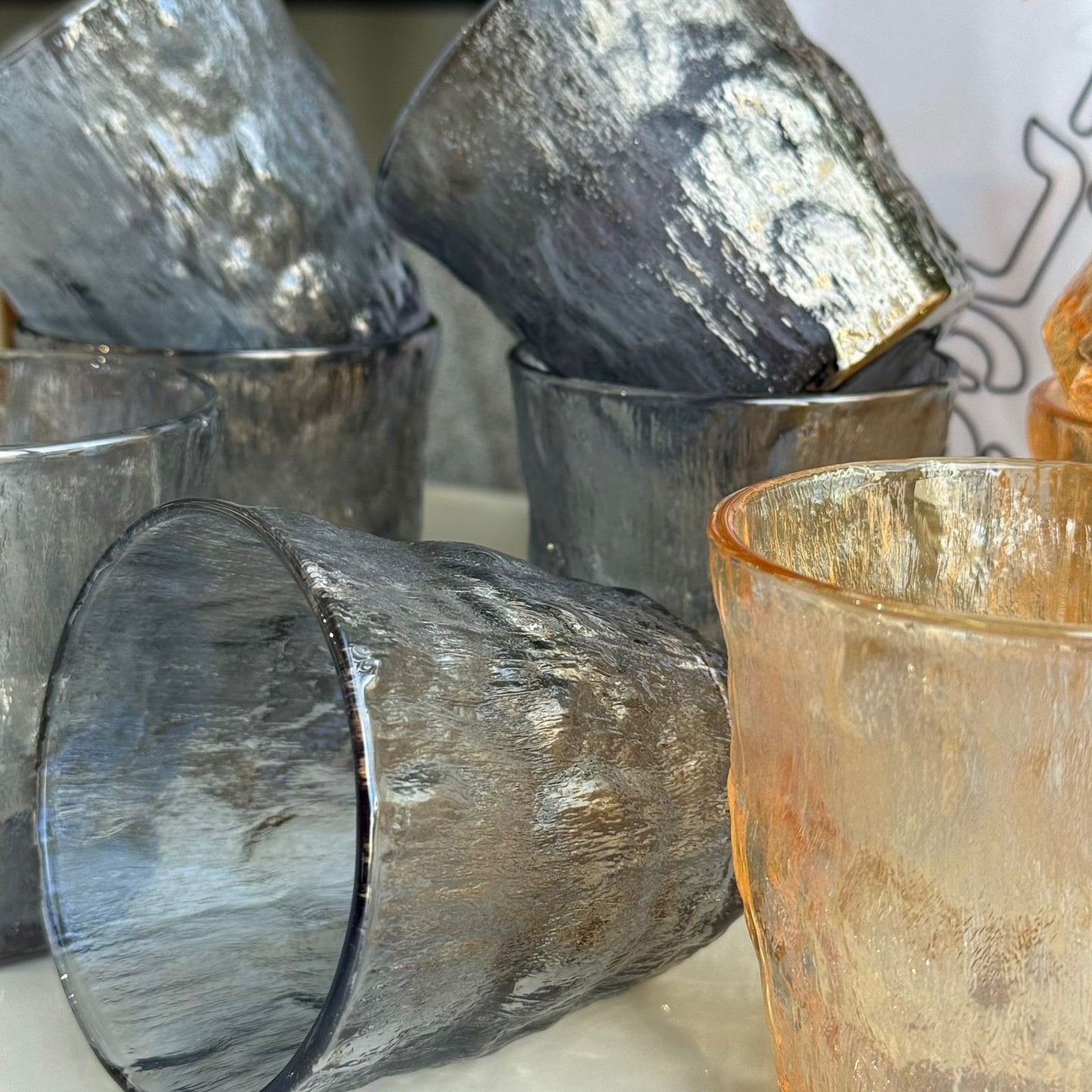 سێت پەرداخی مۆدێرن - بە دوو ڕەنگ 