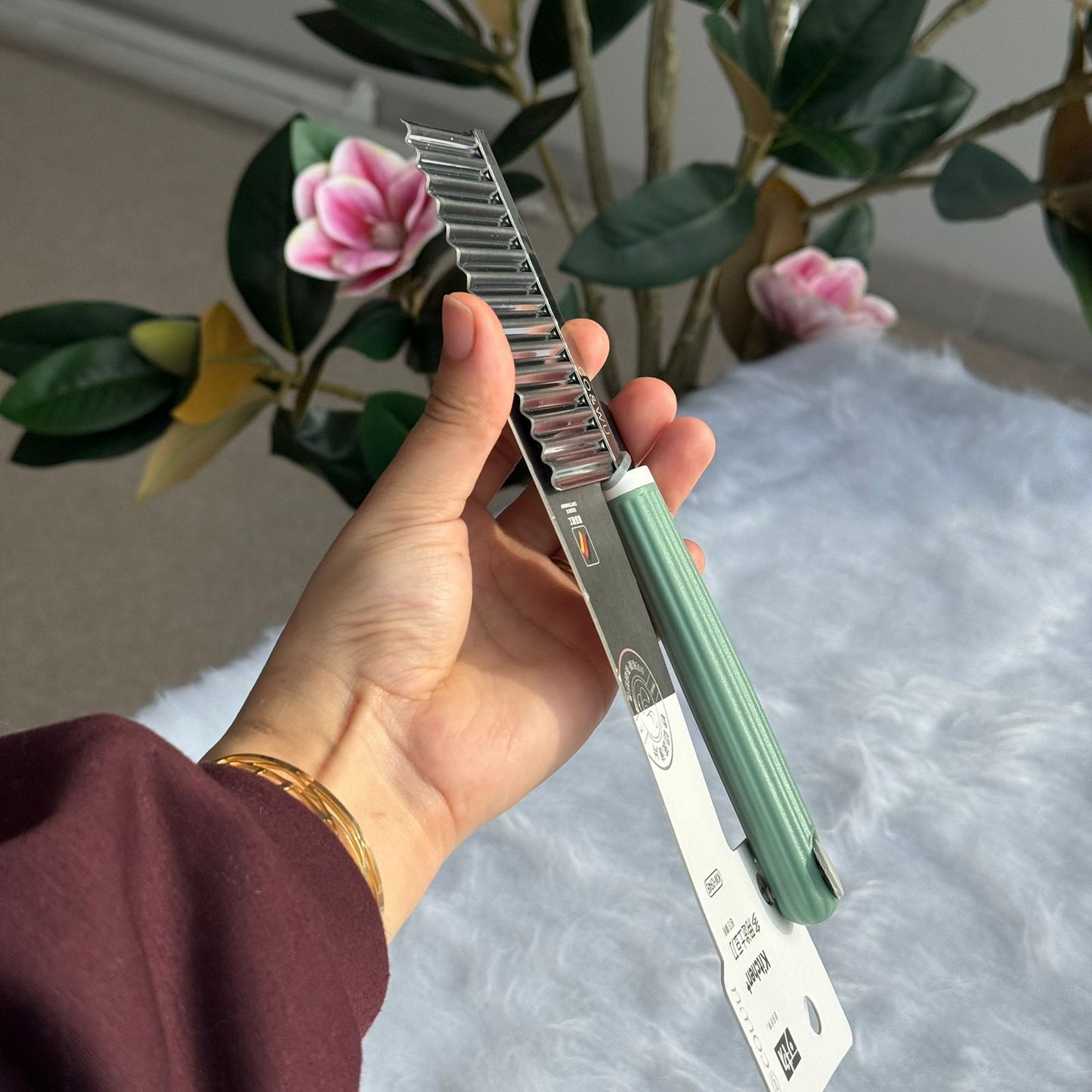 قطاعة الخضار والفواكه المتموجة