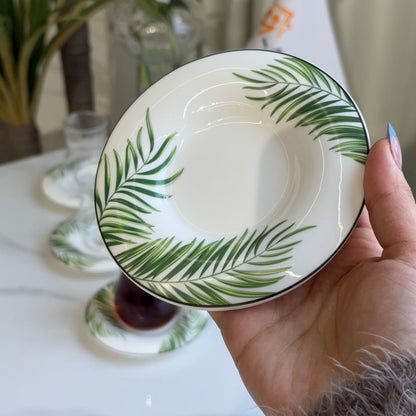 Classic Tea Glass & Saucer Set