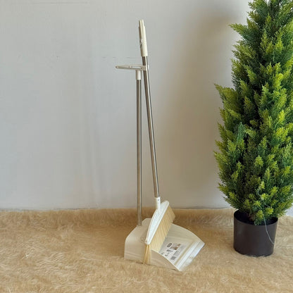 Broom & Long-Handle Dustpan Set
