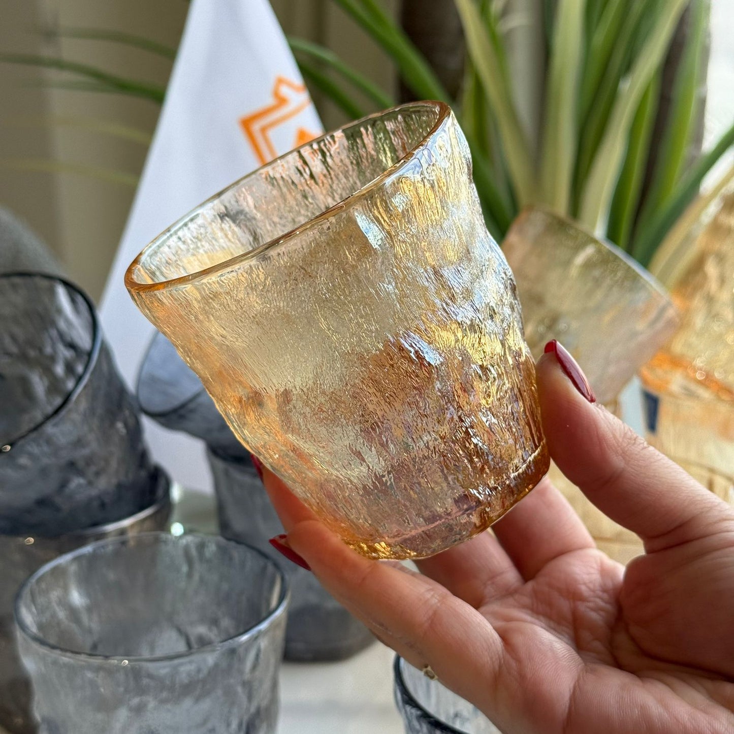 سێت پەرداخی مۆدێرن - بە دوو ڕەنگ 