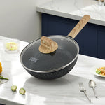 Non-stick Aluminum Frying Pan With Glass Cover