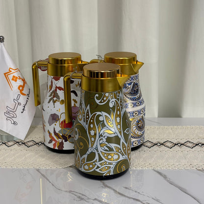 تەرموسی جاو قاوەی نەخشدار