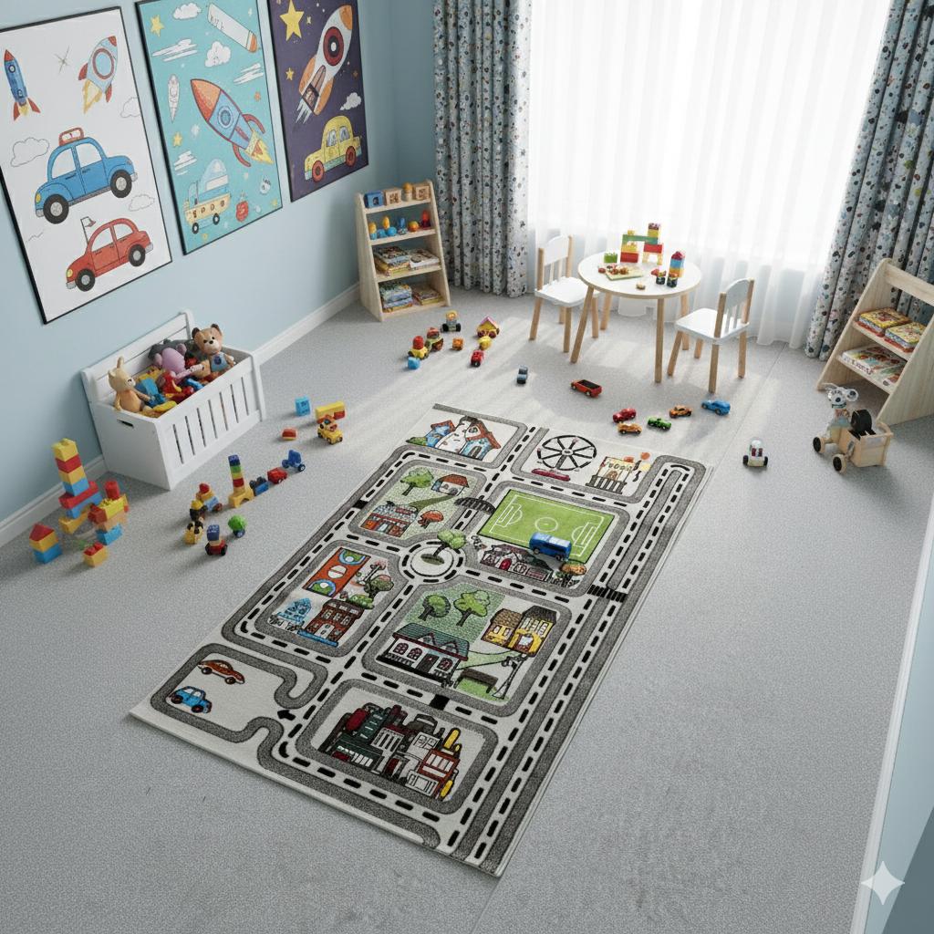 2.25x1.5m Modern Carpets - Cut & Loop Collection