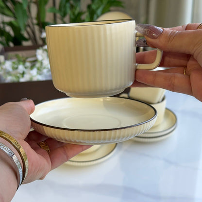 کوپ و دەفری قاوە سیرامیکی مۆدێرن – سێتی ٦