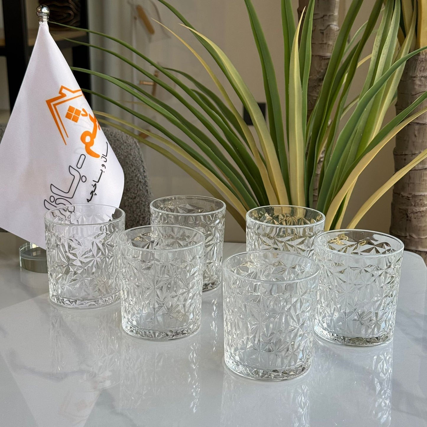 6-peices elegant glassware collection