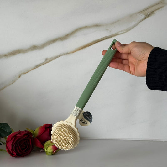 Long Handle Dishwashing Brush with Silicone Grip