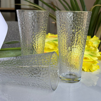 Modern Textured Glassware Set