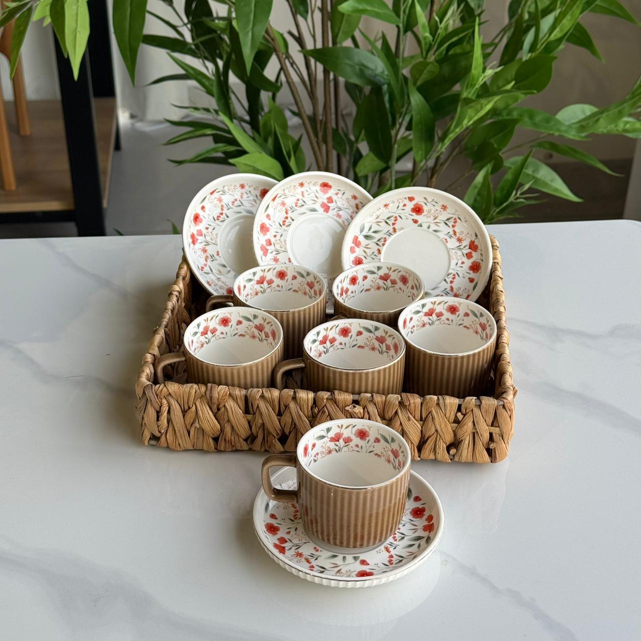 Elegance Design کوپ و سێتی دەفری قاوە