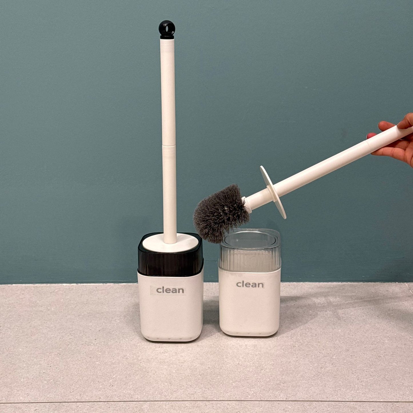 Toilet Cleaning Brush with Removable Holder Cup
