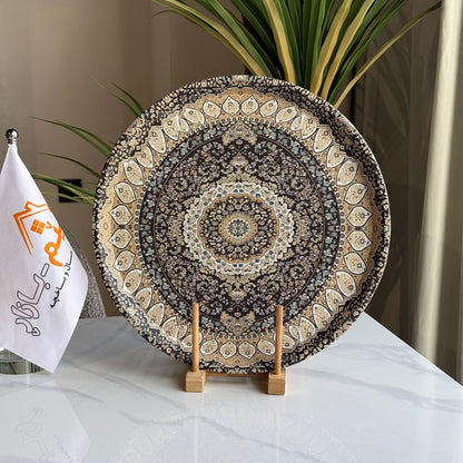 سینی خزمەتکردن بە نەخشی شاهانە - بە دو شێوە