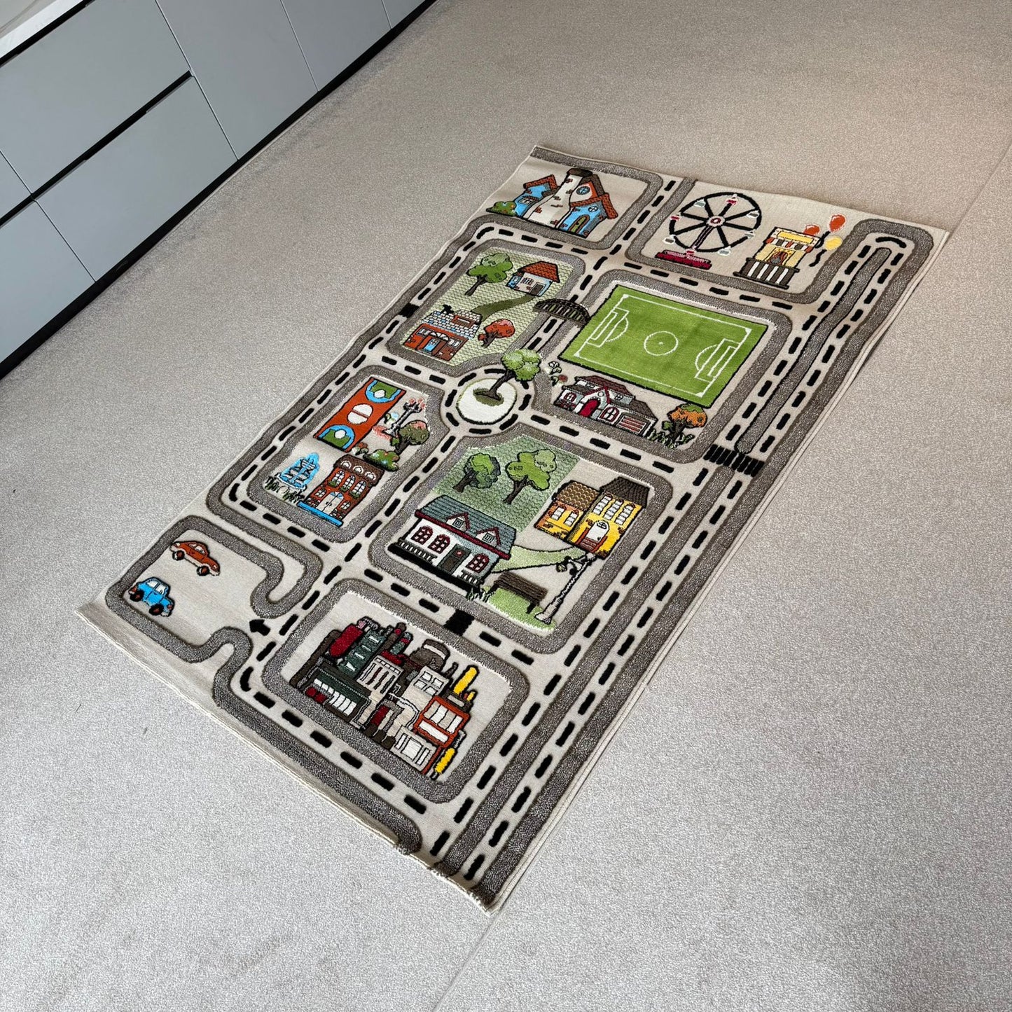 2.25x1.5m Modern Carpets - Cut & Loop Collection